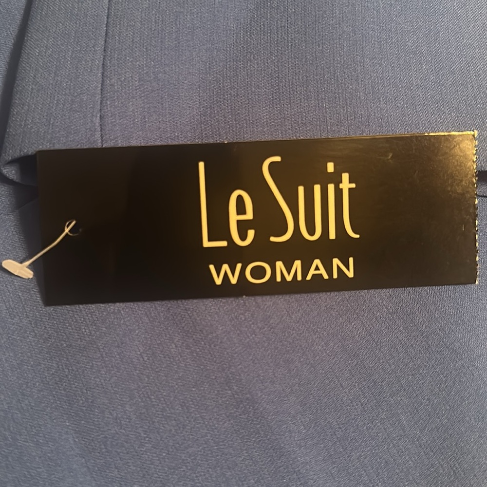 NEW Women's Le Suit Jacket/Dress Suit Cornflower Blue Dress Set - Picture 5 of 5